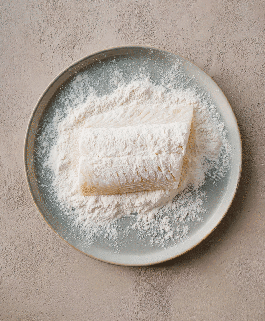 Gluten-Free Fish and Chips: The Ultimate Guide to Crispy Comfort Food 4 Raw white fish coated in gluten-free flour