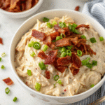 Instant Pot Crack Chicken: The Ultimate Creamy Comfort Food 7 Instant Pot Crack Chicken in a creamy sauce topped with bacon