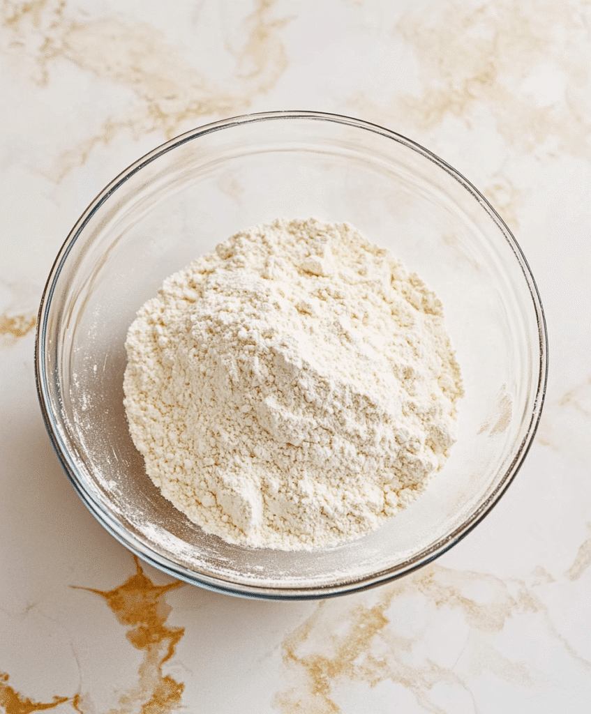 Gluten-Free Crescent Rolls: The Best Soft, Flaky Recipe You’ll Love Every Time 3 Gluten-free flour mix in a glass mixing bowl